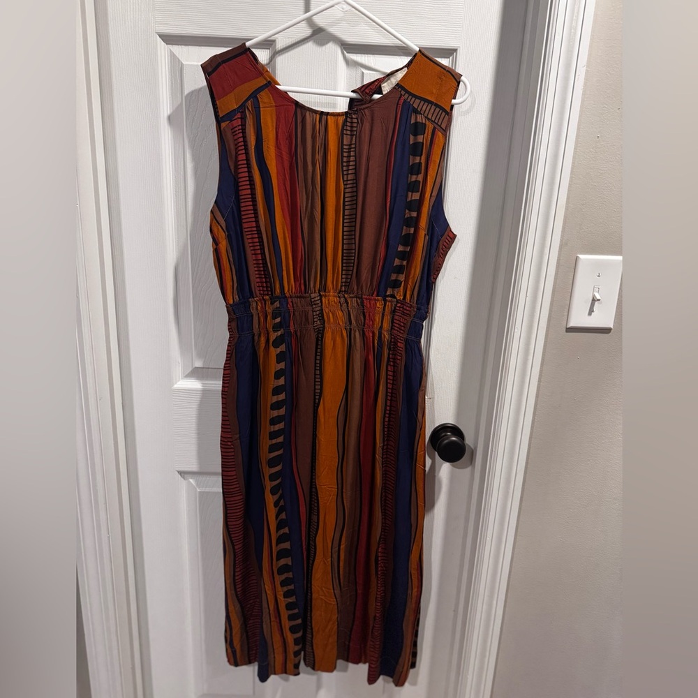 Umgee Multicolor Striped Midi Dress